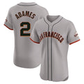Fenge SF.Giants #2 Willy Adames Player Gray Home Limited Elite Stitched Jerseys