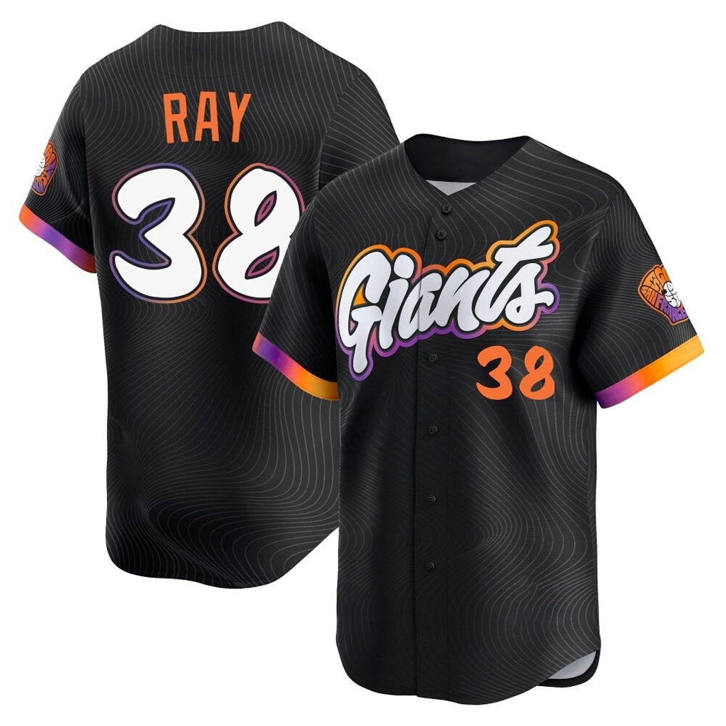 Fenge SF.Giants #38 Robbie Ray Player Black 2025 City Connect Home Limited Stitched Jerseys