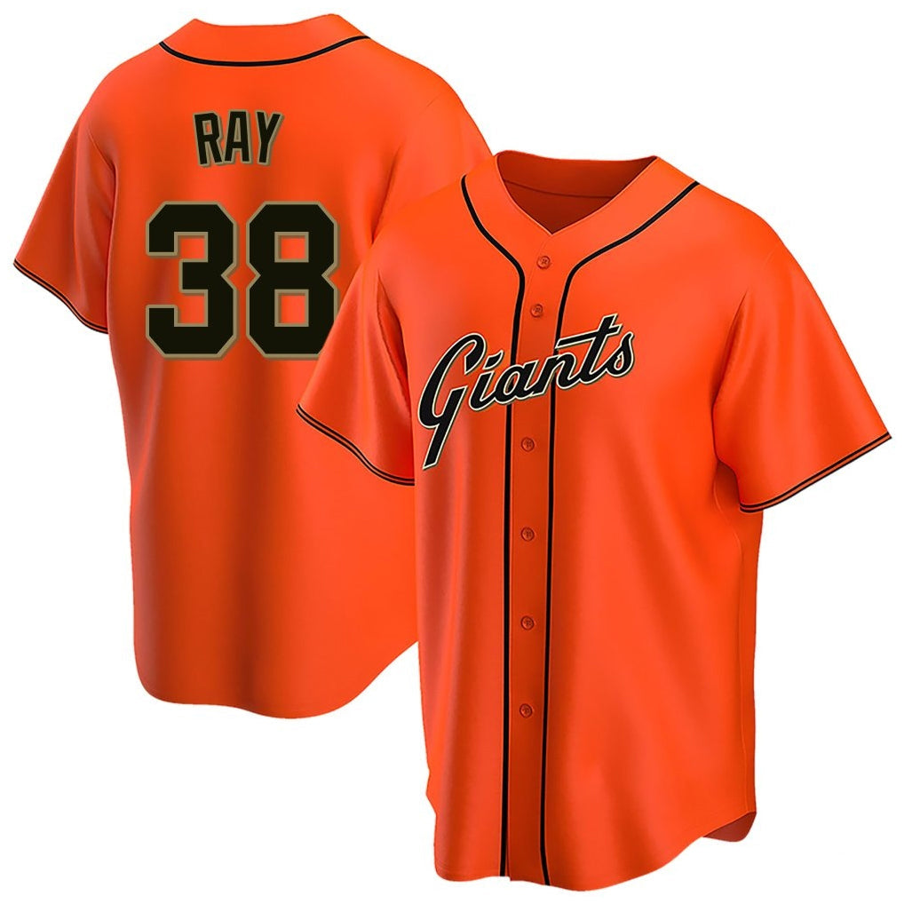 Fenge SF.Giants #38 Robbie Ray Player Orange Home Game Stitched Jerseys