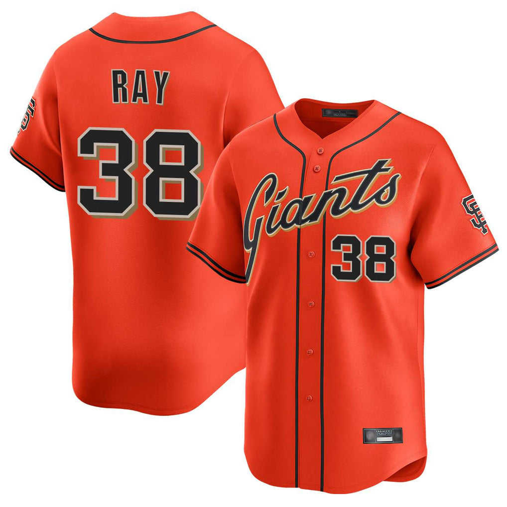 Fenge SF.Giants #38 Robbie Ray Player Orange Home Limited Stitched Jerseys