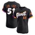 Fenge SF.Giants #51 Jung Hoo Lee Player Black 2025 City Connect Home Limited Elite Stitched Jerseys