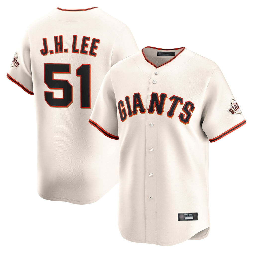 Fenge SF.Giants #51 Jung Hoo Lee Player Cream Home Limited Stitched Jerseys