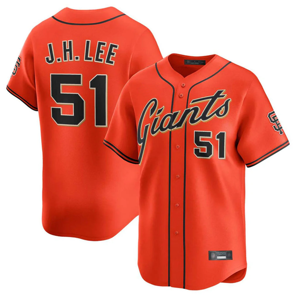 Fenge SF.Giants #51 Jung Hoo Lee Player Orange Home Limited Stitched Jerseys