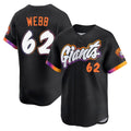 Fenge SF.Giants #62 Logan Webb Player Black City Connect Home Limited Stitched Jerseys