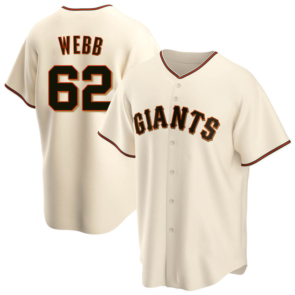 Fenge SF.Giants #62 Logan Webb Player Cream Home Game Stitched Jerseys