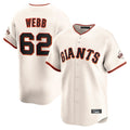 Fenge SF.Giants #62 Logan Webb Player Cream Home Limited Stitched Jerseys