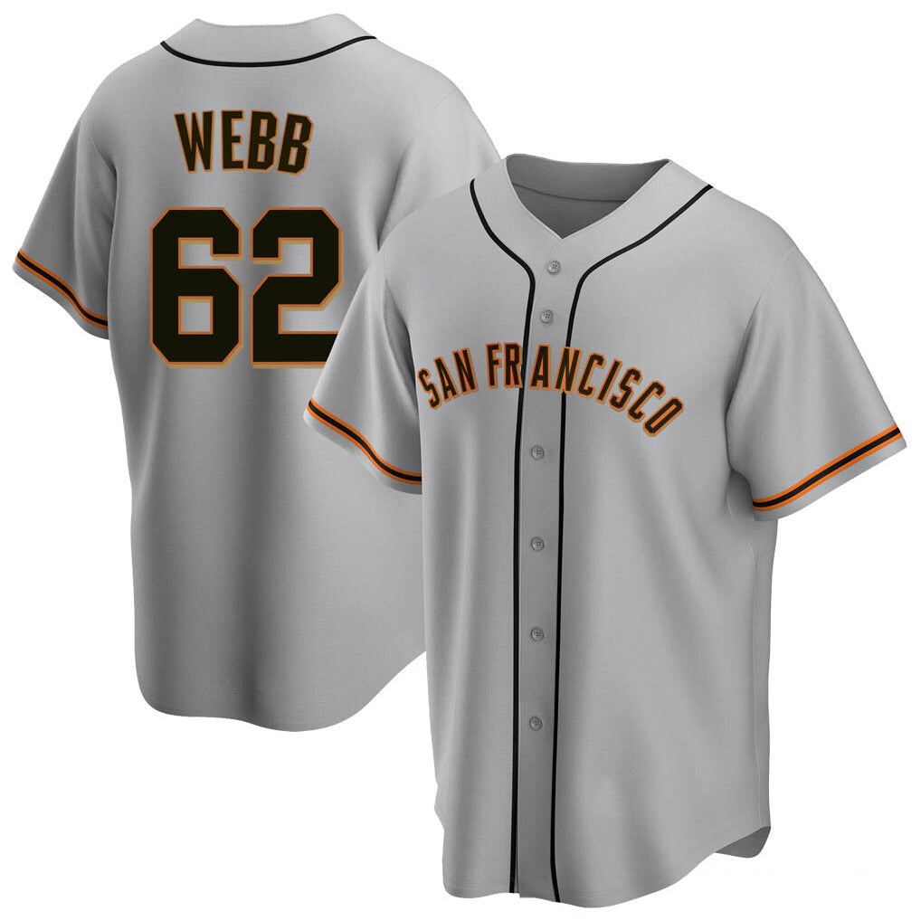 Fenge SF.Giants #62 Logan Webb Player Gray Home Game Stitched Jerseys