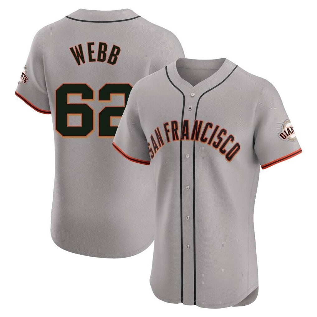 Fenge SF.Giants #62 Logan Webb Player Gray Home Limited Elite Stitched Jerseys