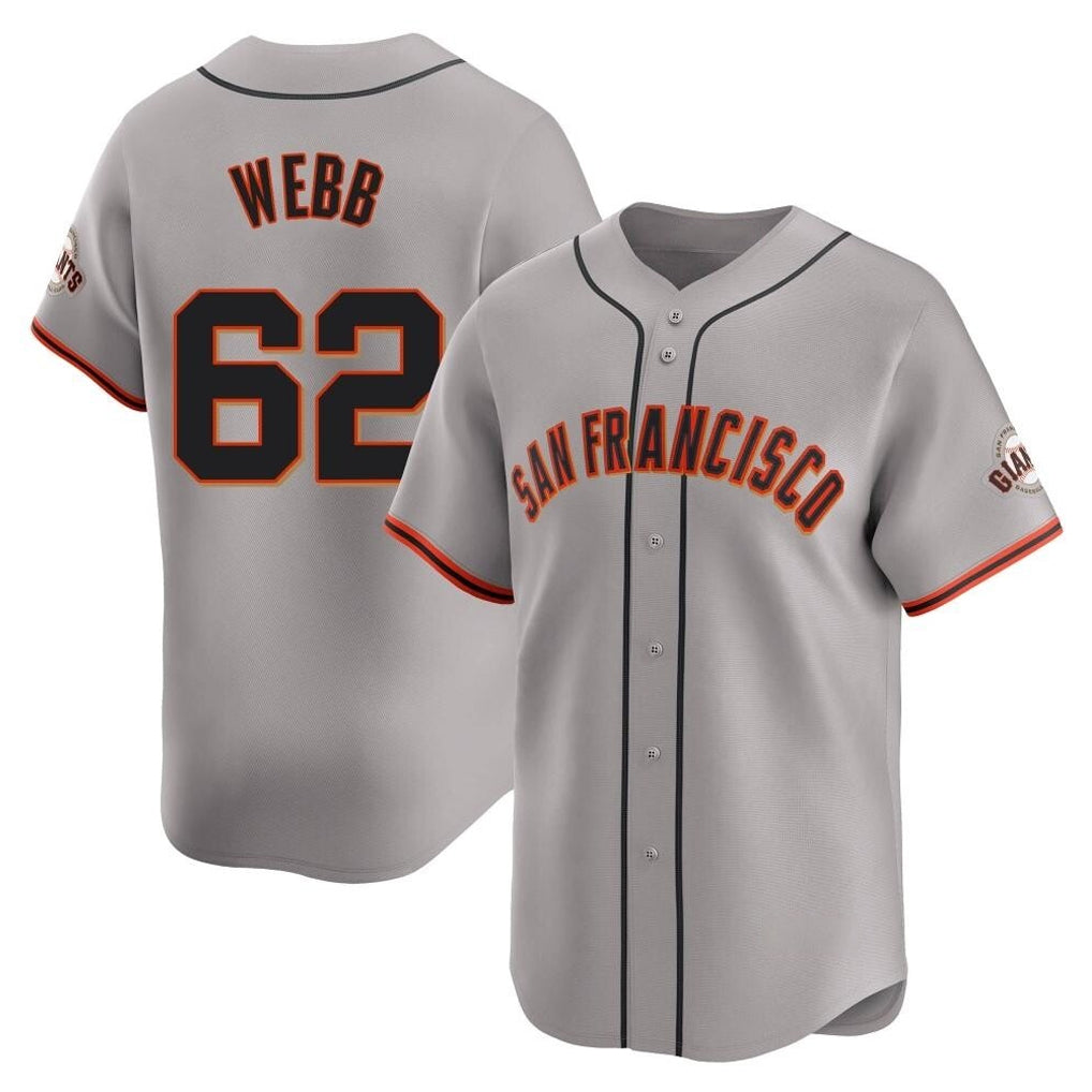 Fenge SF.Giants #62 Logan Webb Player Gray Home Limited Stitched Jerseys