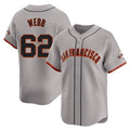 Fenge SF.Giants #62 Logan Webb Player Gray Home Limited Stitched Jerseys