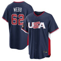 Fenge SF.Giants #62 Logan Webb Player Navy USA 2026 World Classic Road Limited Stitched Jerseys