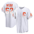 Fenge SF.Giants #62 Logan Webb Player White City Connect Home Game Stitched Jerseys