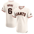 Fenge SF.Giants #6 Daniel Susac Player Cream Home Limited Elite Stitched Jerseys