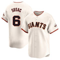 Fenge SF.Giants #6 Daniel Susac Player Cream Home Limited Stitched Jerseys