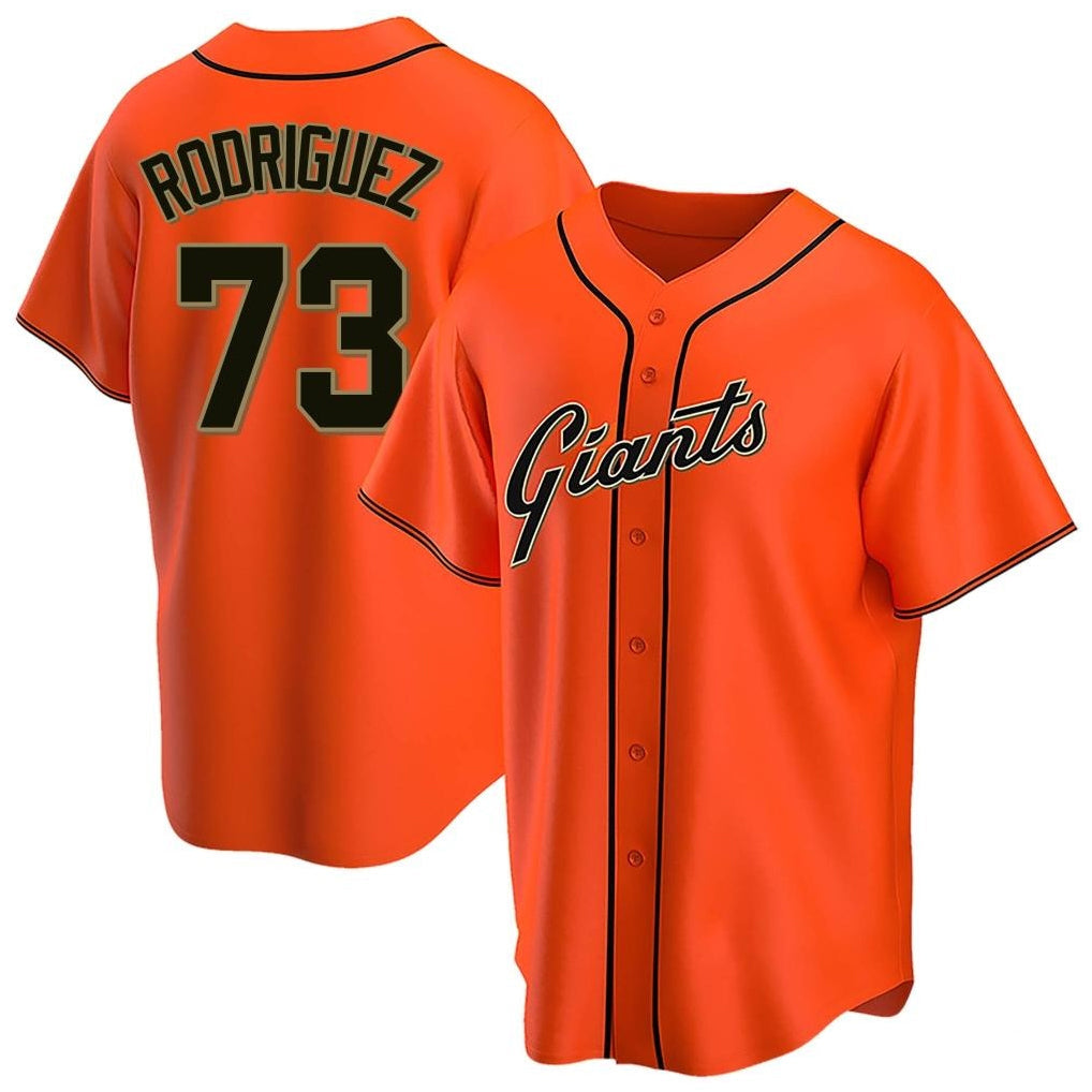 Fenge SF.Giants #73 Randy Rodriguez Player Orange Home Game Stitched Jerseys