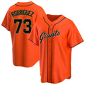 Fenge SF.Giants #73 Randy Rodriguez Player Orange Home Game Stitched Jerseys