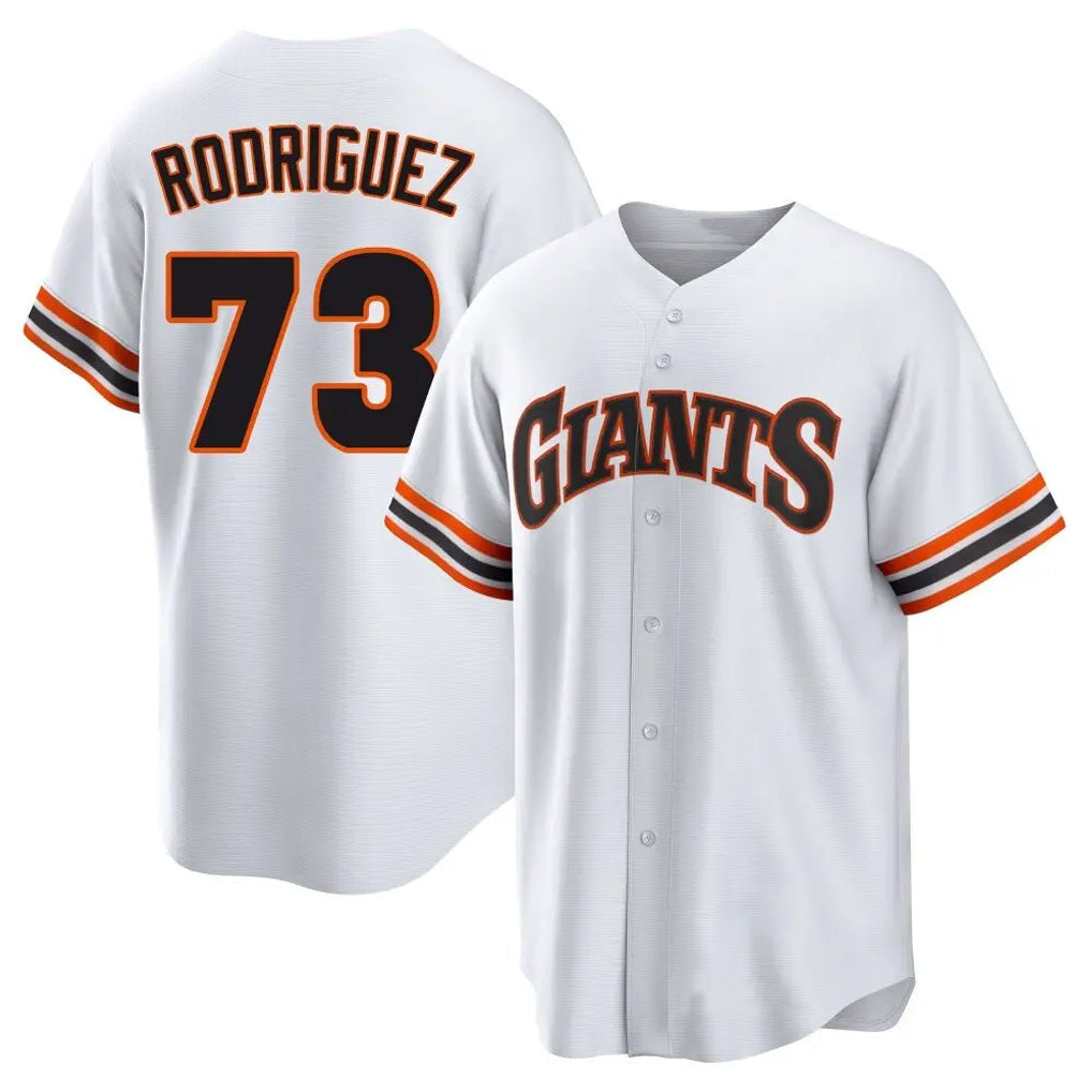 Fenge SF.Giants #73 Randy Rodriguez Player White Home Game Stitched Jerseys