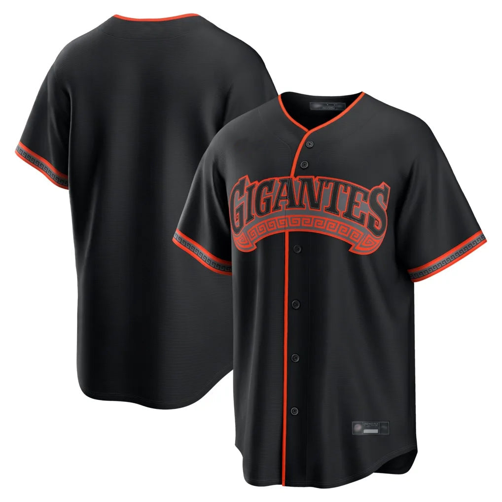 Fenge SF.Giants Blank Player Black Alternate Limited Stitched Jerseys