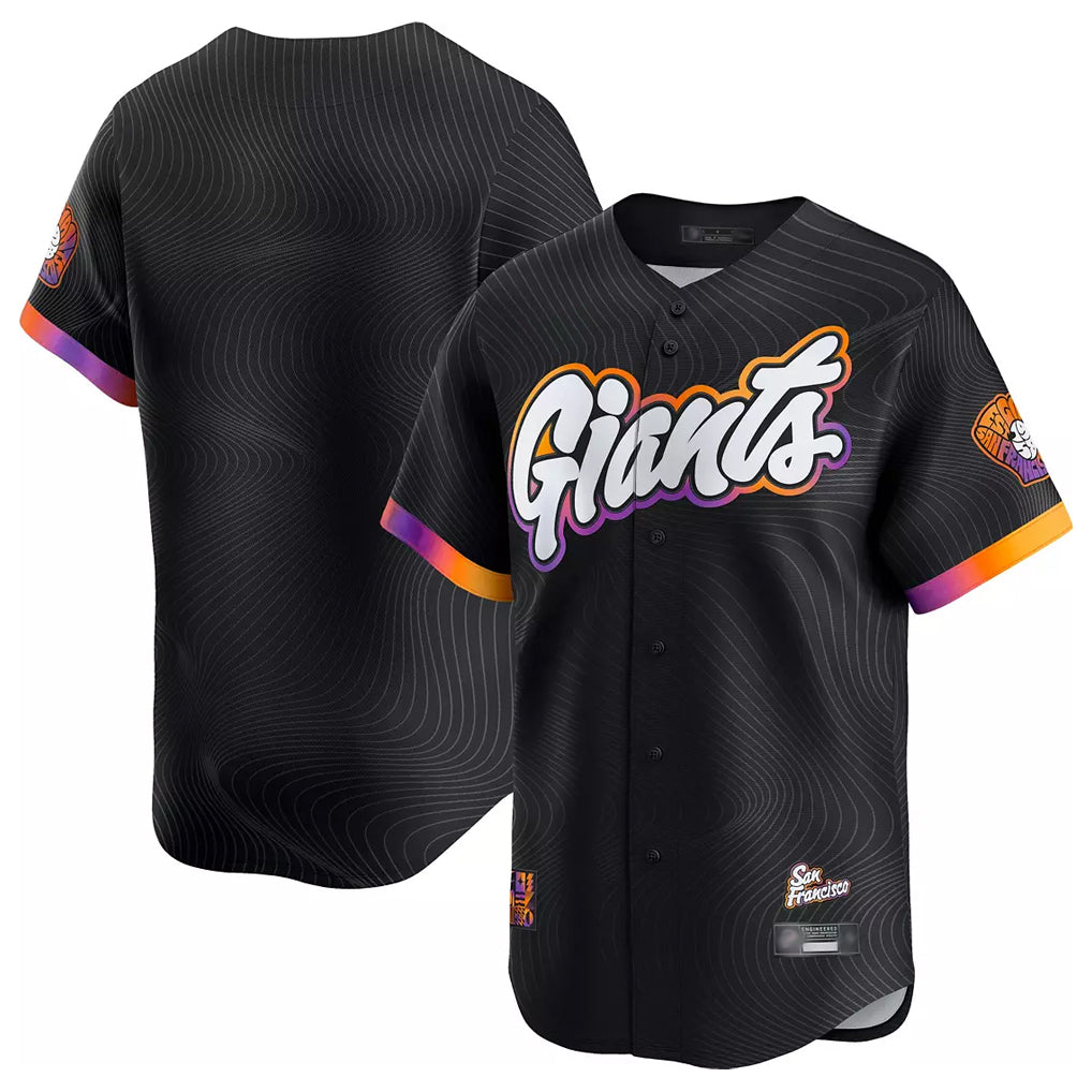 Fenge SF.Giants Blank Player Black City Connect Limited Vapor Stitched Jerseys