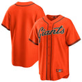 Fenge SF.Giants Blank Player Orange Alternate Replica Game Stitched Jerseys