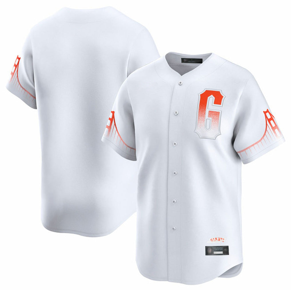 Fenge SF.Giants Blank Player White City Connect Home Limited Stitched Jerseys