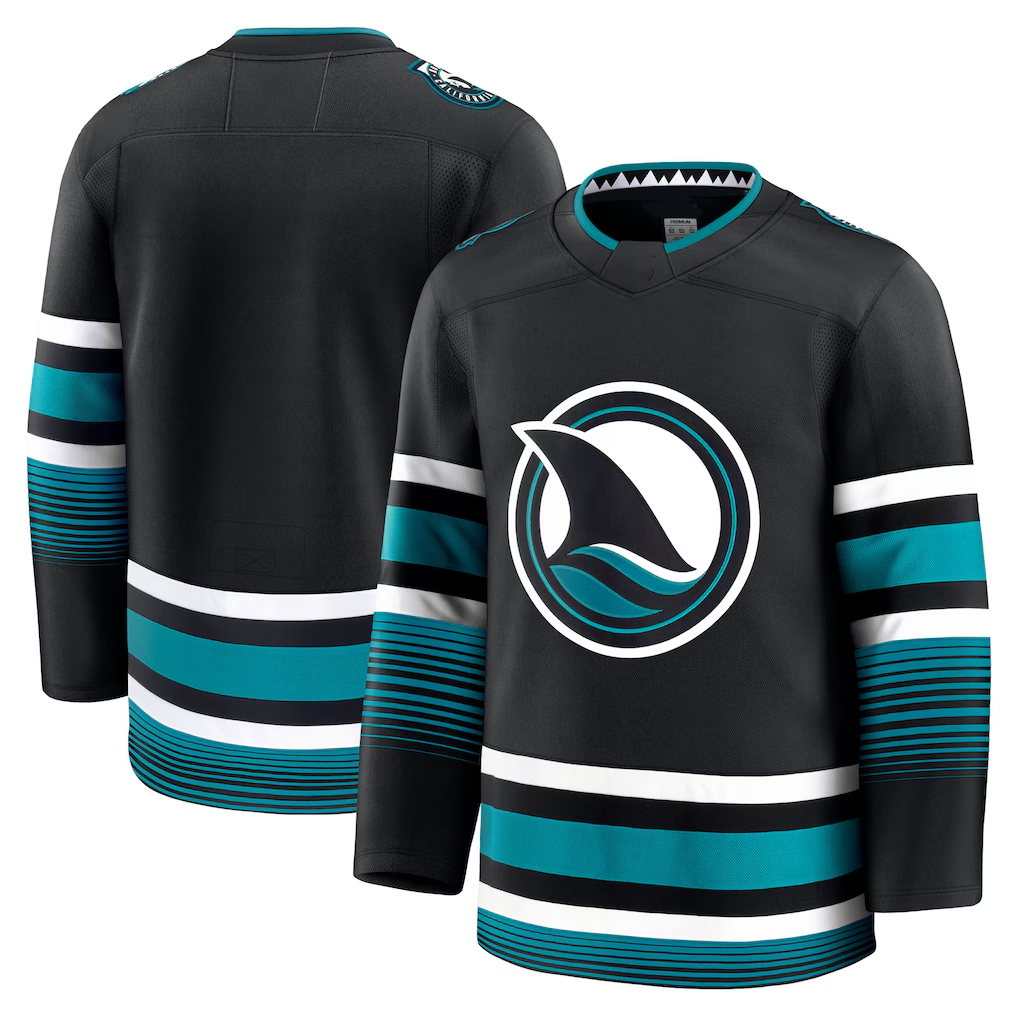 Fenge S.Jose Sharks Black Alternate Premium Jerseys