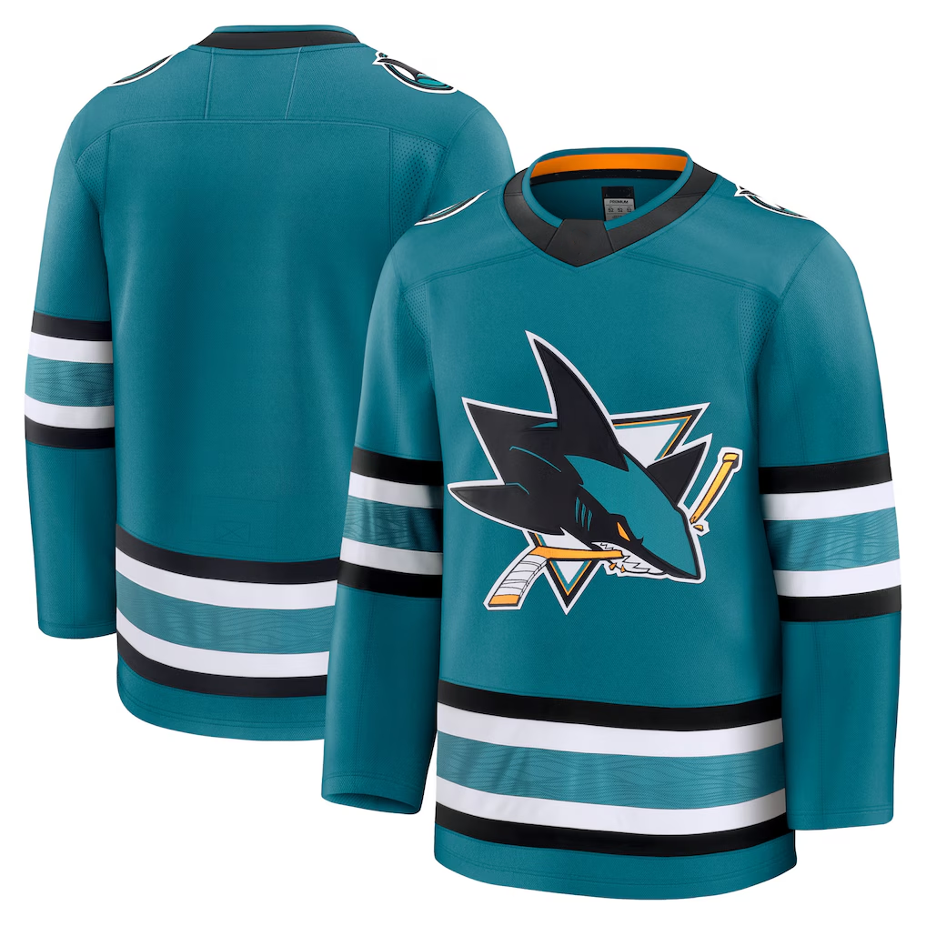 Fenge S.Jose Sharks Teal Home Premium Jerseys