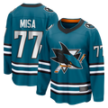 Fenge S.Jose Sharks #77 Michael Misa Teal Breakaway Jerseys