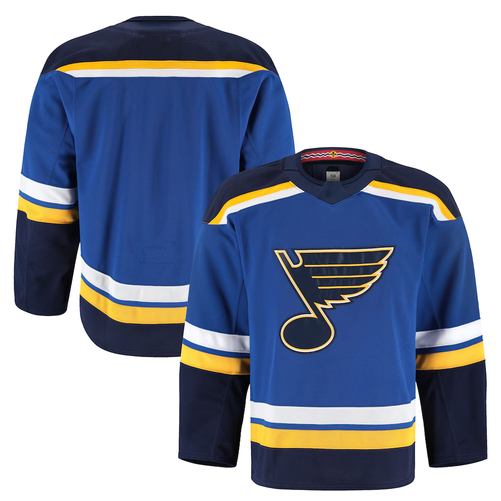 Fenge St.L.Blues Blue Home Authentic Pro Jerseys