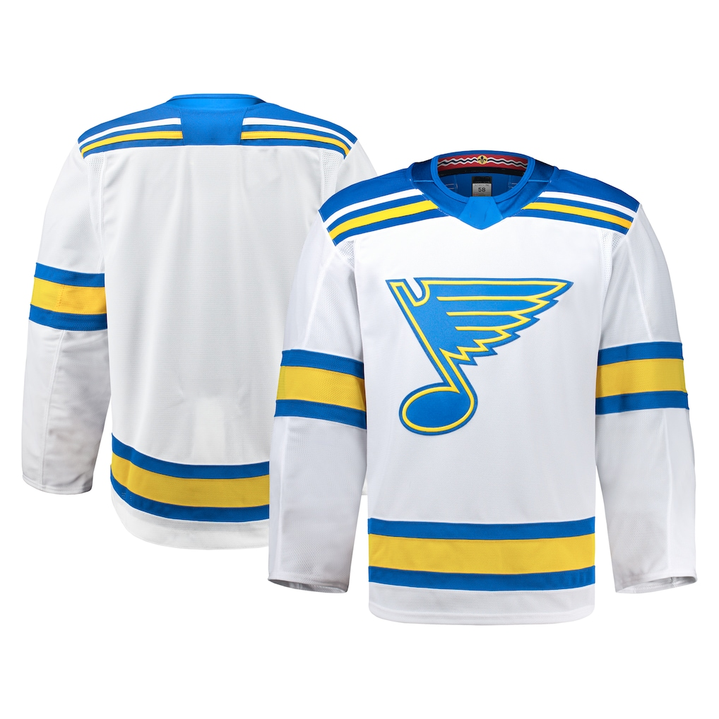 Fenge St.L.Blues White Away Authentic Pro Jerseys