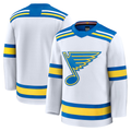 Fenge St.L.Blues White Away Premium Jerseys