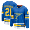 Fenge St.L.Blues #21 Blues Jimmy Snuggerud Blue Home Breakaway Jerseys