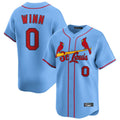 Fenge St. Louis Cardinals #0 Masyn Winn Player Light Blue Home Limited Stitched Jerseys