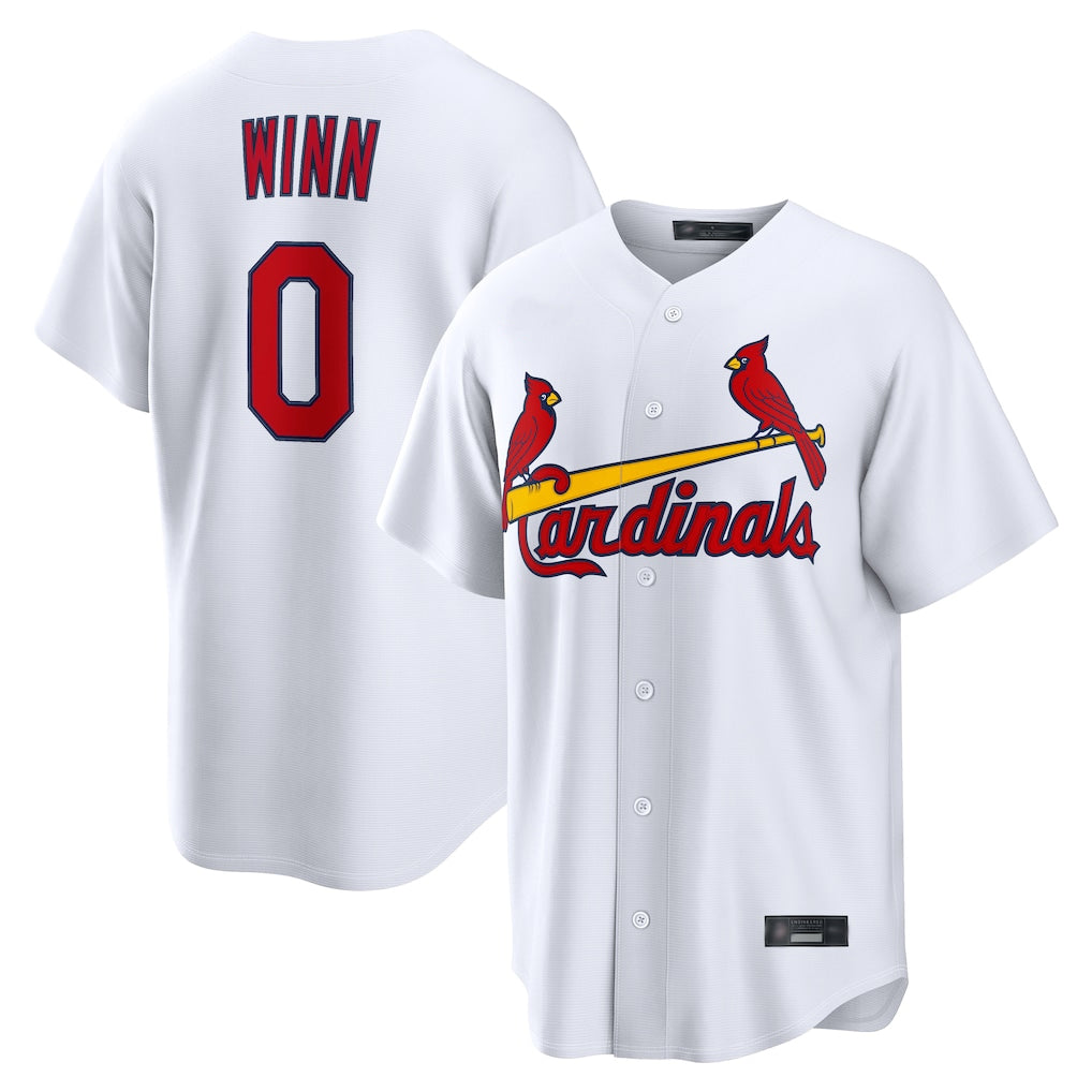 Fenge St. Louis Cardinals #0 Masyn Winn Player White Home Game Stitched Jerseys