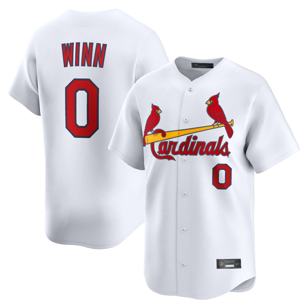 Fenge St. Louis Cardinals #0 Masyn Winn Player White Home Limited Stitched Jerseys