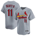 Fenge St. Louis Cardinals #11 Victor Scott II Player Gray Home Limited Stitched Jerseys