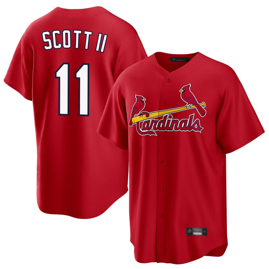 Fenge St. Louis Cardinals #11 Victor Scott II Player Red Home Game Stitched Jerseys
