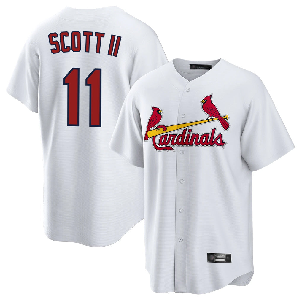 Fenge St. Louis Cardinals #11 Victor Scott II Player White Home Game Stitched Jerseys