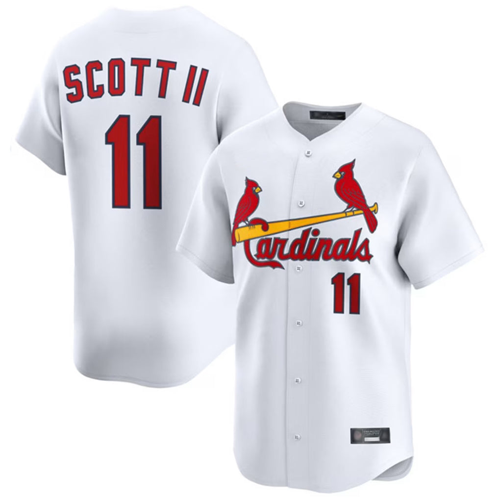 Fenge St. Louis Cardinals #11 Victor Scott II Player White Home Limited Stitched Jerseys