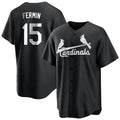 Fenge St. Louis Cardinals #15 Jose Fermin Player Black City Connect Home Limited Stitched Jerseys