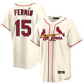 Fenge St. Louis Cardinals #15 Jose Fermin Player Cream Home Game Stitched Jerseys