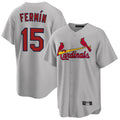 Fenge St. Louis Cardinals #15 Jose Fermin Player Gray Home Game Stitched Jerseys