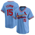 Fenge St. Louis Cardinals #15 Jose Fermin Player Light Blue City Connect Home T-shirt Stitched Jerseys