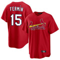 Fenge St. Louis Cardinals #15 Jose Fermin Player Red Home Game Stitched Jerseys