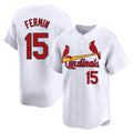 Fenge St. Louis Cardinals #15 Jose Fermin Player White Home Limited Stitched Jerseys