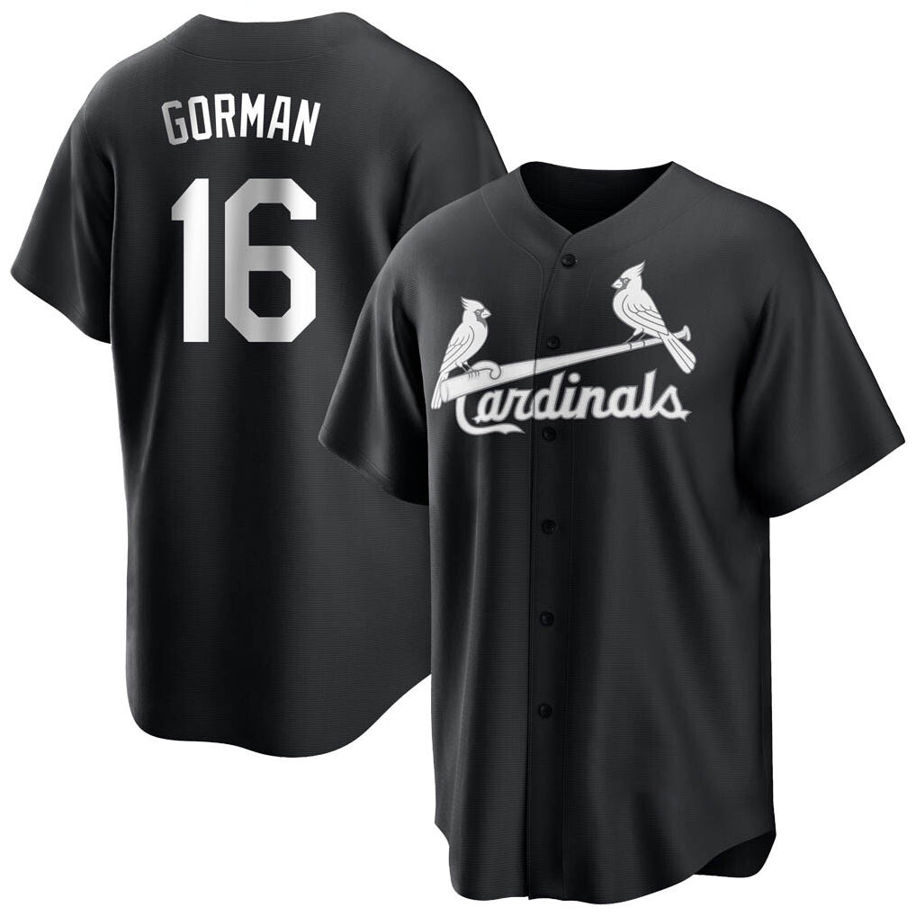 Fenge St. Louis Cardinals #16 Nolan Gorman Player Black City Connect Home Limited Stitched Jerseys