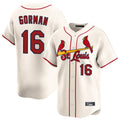 Fenge St. Louis Cardinals #16 Nolan Gorman Player Cream Home Limited Stitched Jerseys