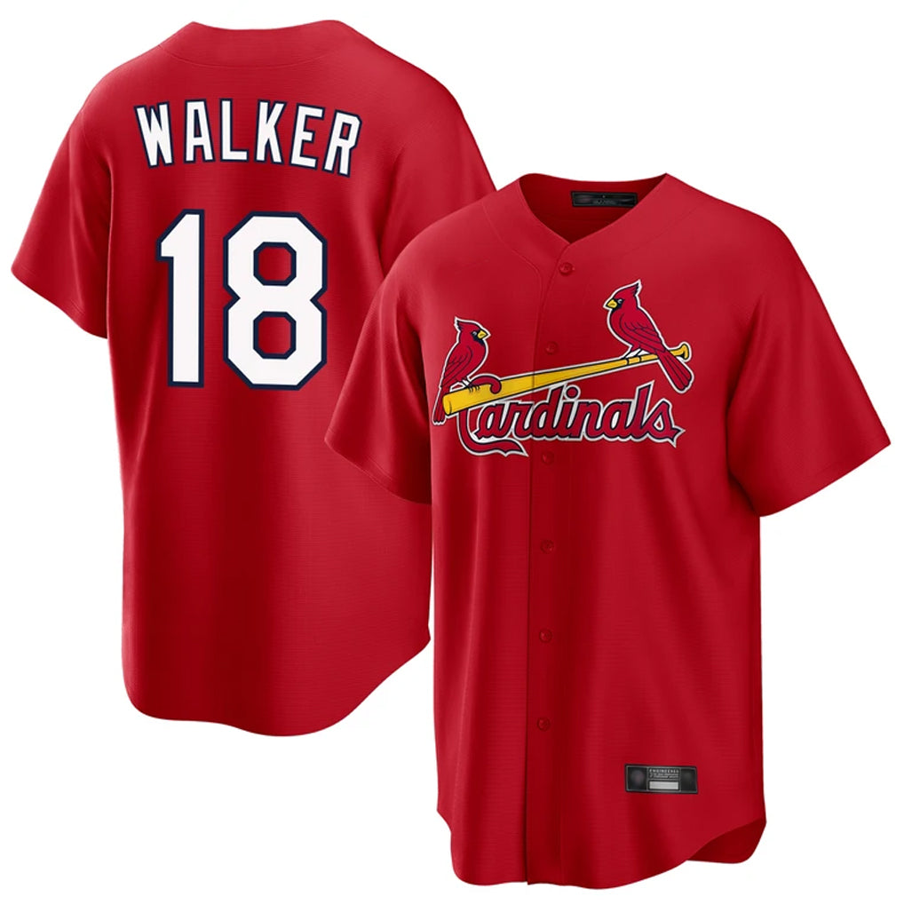 Fenge St. Louis Cardinals #18 Jordan Walker Player Red Home Game Stitched Jerseys