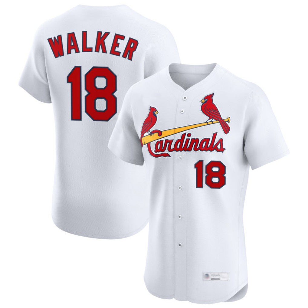 Fenge St. Louis Cardinals #18 Jordan Walker Player White Home Limited Elite Stitched Jerseys