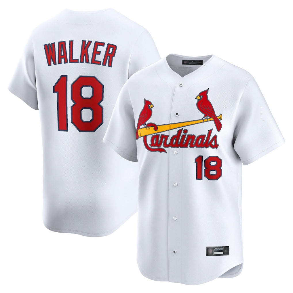 Fenge St. Louis Cardinals #18 Jordan Walker Player White Home Limited Stitched Jerseys